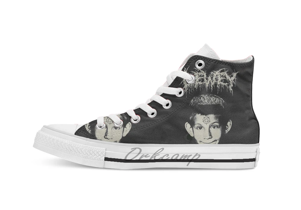 

Dewey Unisex High Top Canvas flat Casual Custom shoes Drop Shipping
