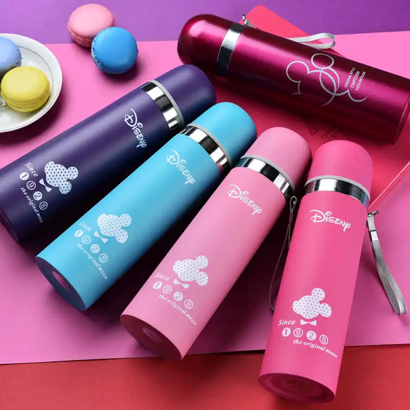 450 ml Disney Mickey Mouse cup waterkoker cartoon fles water Thermosflessen Thermos rvs