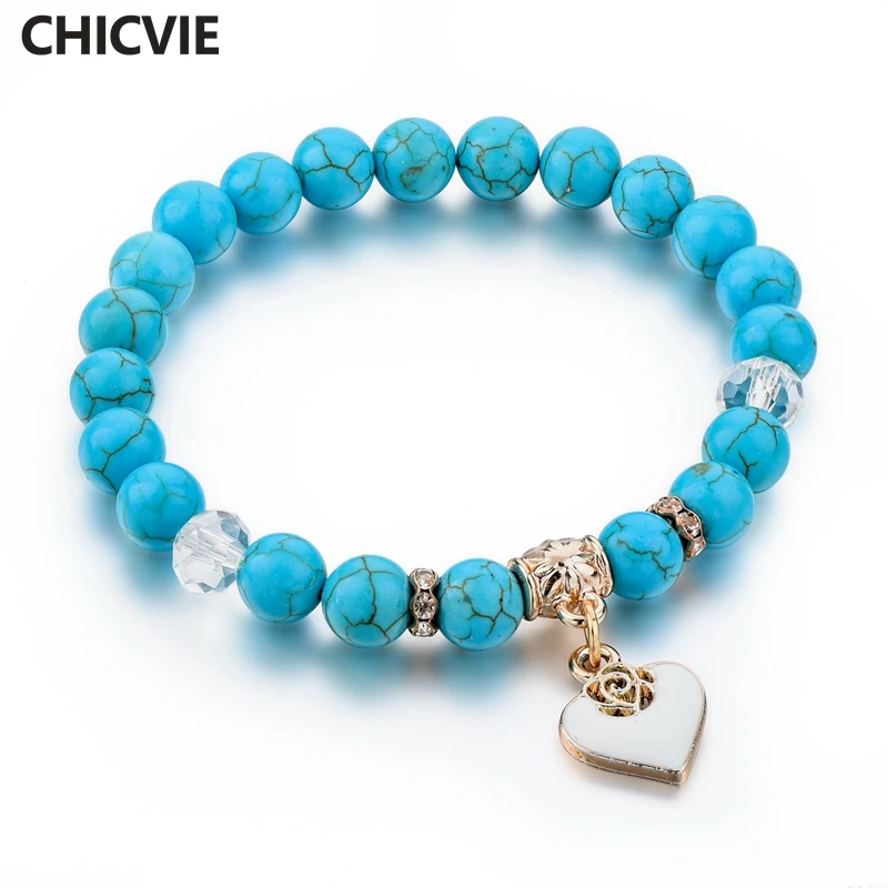 

2015 Red Handmade Charms Gold Love Natural Stone Beads Bracelets For Women Bracelets & Bangles Pulseiras Femininas SBR150341