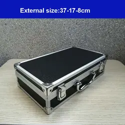 Алюминиевый Чехол для инструментов переносной прибор коробка ящик для хранения инструментов с губчатым подкладом ручной ударопрочный 30 х