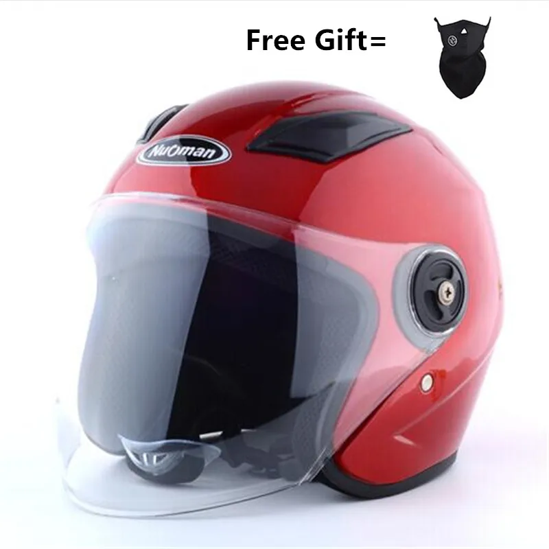 

Helmet motorcycle open face capacete para motocicleta cascos para moto racing nuoman motorcycle vintage helmets with lens