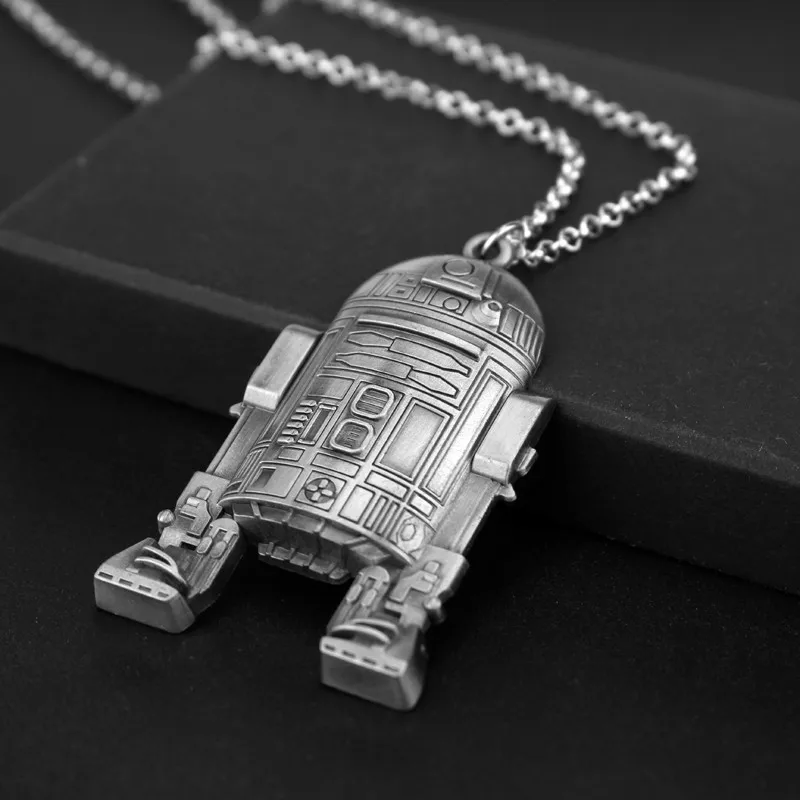 Звезда классического кино войны Робот R2D2 подвески и ожерелья косплей игра ожерелье ювелирные изделия использование пива Botter открывалка BB8 кулон