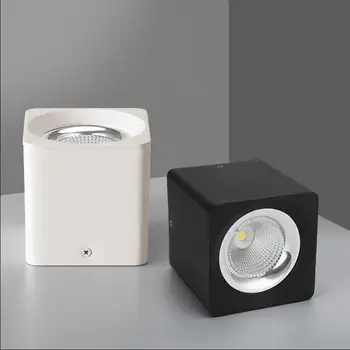 

Surface Mounted Dimmable COB LED Downlights 15W AC85V-265V LED Ceiling Down Lamp Indoor Lighting for Home Shops Stores