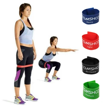 

TOMSHOO Resistance Band Latex Gym Strength Training Rubber Bands Physical Therapy Home Fitness Equipment Workout Bands
