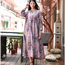 Женская одежда размера плюс, кимоно, платье с геометрическим принтом, женское платье с абстрактным рисунком спереди, плиссированное чайное платье, пуловер с круглым вырезом