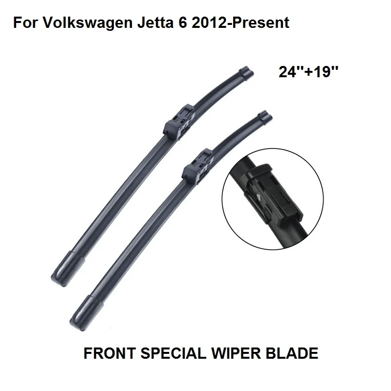 Car Wiper Blades For Volkswagen Jetta 6 2012 Present 24" 19" Car