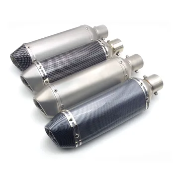 

51mm Inlet Universal motorcycle exhaust Pipe scape moto with DB killer Inside FOR Yamaha virago 535 honda vfr 800 nc700 harley