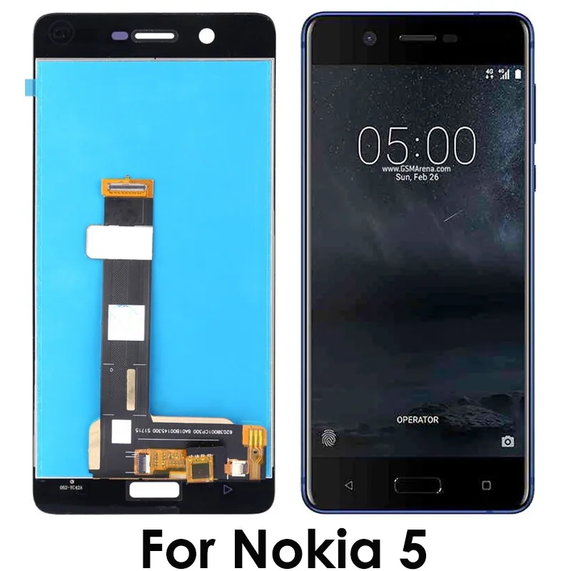 Для Nokia 5 N5 TA-1008 TA-1030 TA-1053 TA-1024 TA-1025 ЖК-дисплей с сенсорным экраном дигитайзер в сборе