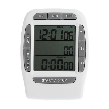

AIMOMETER Digital LCD Multi-Channel Timer CountDown Laboratory 3 Channel Timers 99 Hours