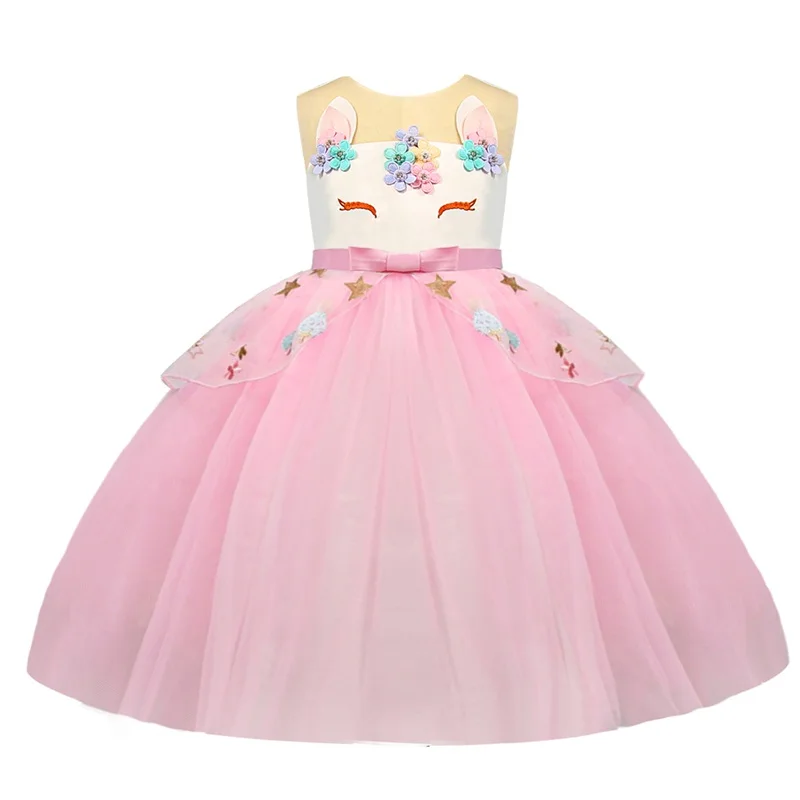 

Kids Dresses For Girls Unicorn Tutu Dress Rainbow Princess Kids Party Dress Cosplay Costume Children Girls Wedding Dress 4 10Y