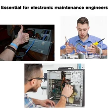 10 шт. ПВХ антистатический браслет для ремня ESD discharge антистатический наручный ремень, синий