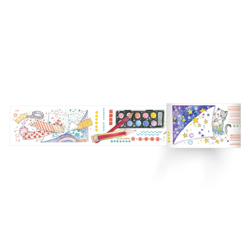 

Special ink 30mm*5m Watercolor palette sticker Decoration Washi Tape DIY Planner Scrapbooking Masking Tape Release paper Escolar