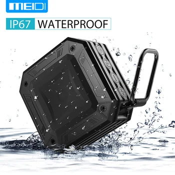 

MEIDI AUX interface Waterproof Bluetooth Speaker Outdoor Water Resistant Portable FM Radio Speakers Box 20 Hours of Play Time