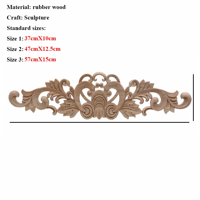 VZLX Цветочная деревянная резная угловая аппликация винтажная деревянная резная наклейка для мебели рама двери шкафа стены домашний декор ремесла