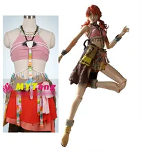 Anime Final Fantasy XIII Vanille Dia Oerba Cosplay Costume Sexy girl party dress Halloween Costume for women free shipping