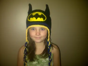 

Batman Design Baby Crochet Hat Knitted Winter Beanie Toddler BABY Winter Hat Beanie Baby Accessory