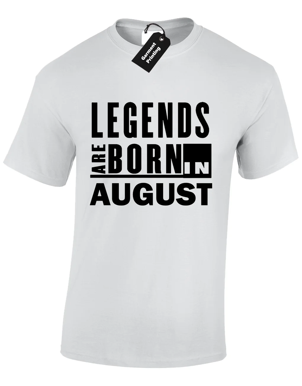 Мужская футболка с надписью LEGENDS ARE BORN IN AUGUST новинка S-5XL удобная бесплатная