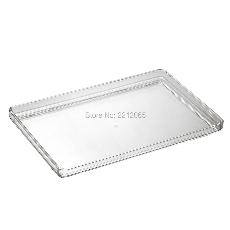 Recycled Acrylic Lucite Serving Trays, Large Size, Rectangle, Platter for Indoors and Outdoors Use, YAC006