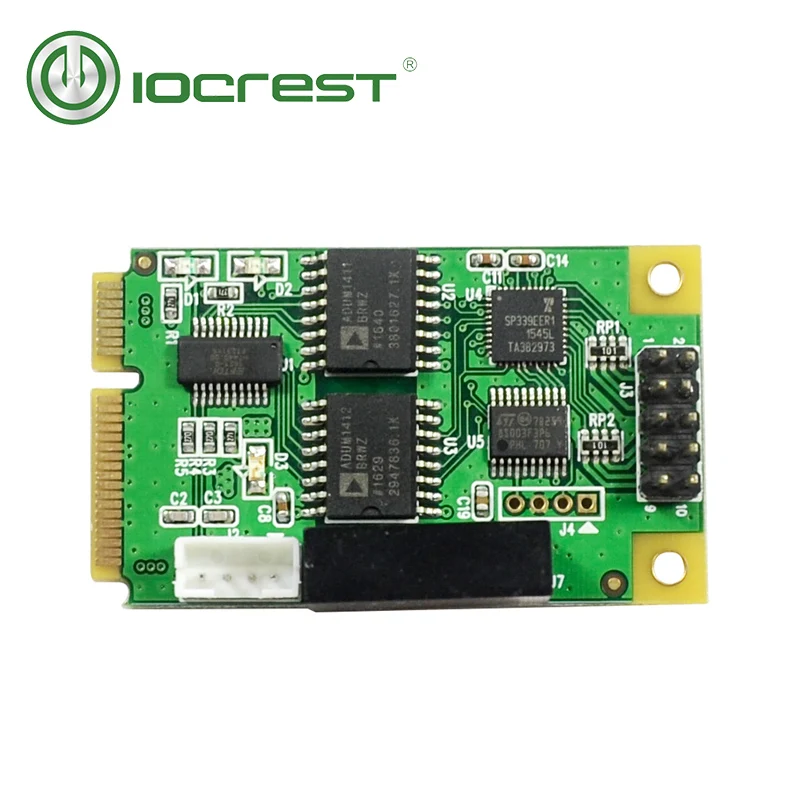  IOCREST Volle Größe Mini PCIe karte oder USB 2.0 1 port serielle DB9 rs232 rs422 rs485 mini pci exp