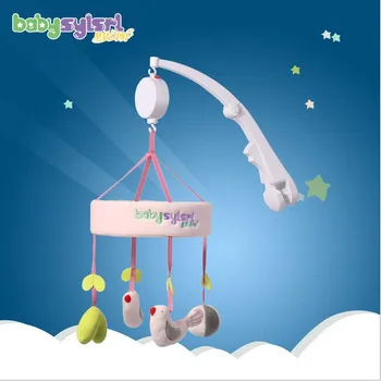 

BABYSYLSRL Electric Control Musical Bed Bell Crib Mobile Toys with standard and Soft Birds Toys