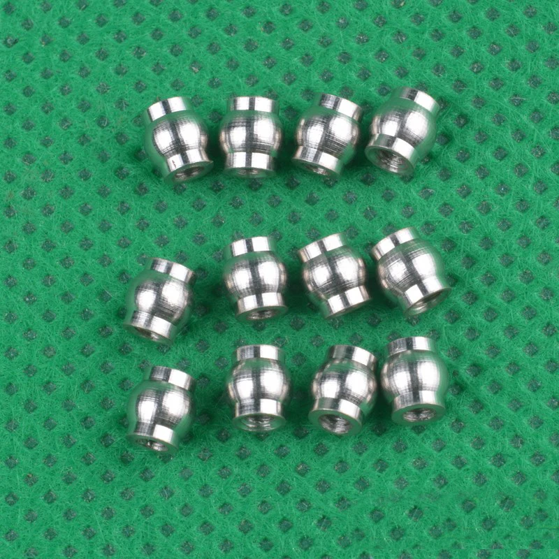 

12PCS HBX 1/24 Mini Climbing Car 3.8*4 Ball Head 2098B Metal Ball Joint Tie Rod End for 1:24 Remote Control RC Cars Spare Parts