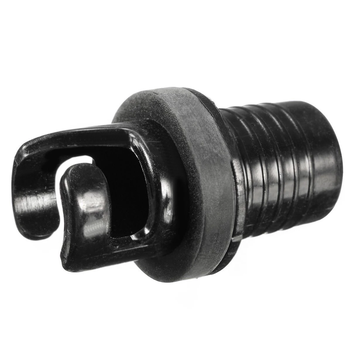 Mayitr 1Pcs Kayak Inflatable Boat Air Foot Pump H-R Valve H-R Hose Adapter Water Sports Rowing Boats Accessories Black