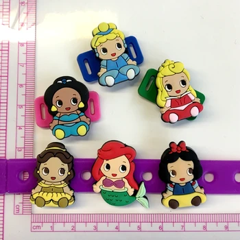 

CCOR 10PCS PVC Cute princess Shoe Charms Fit Kid's Cross Shoes, Cross Bracelets, Shoe Accessories, Children gift