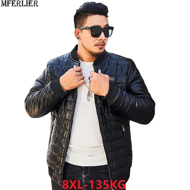 MFERLIER зимние парки мужские толстые теплые большие размеры 6XL 7XL 8XL Большие Куртки
