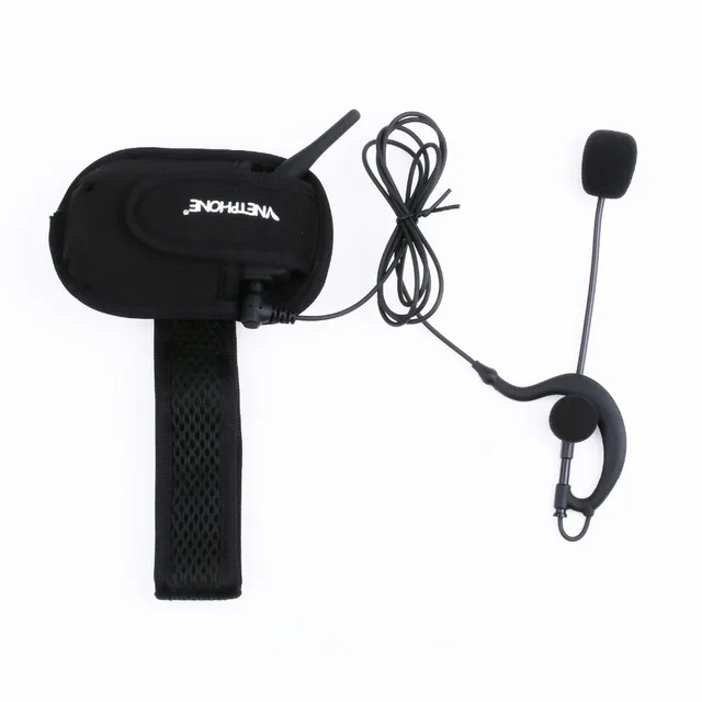 Vnetphone V4C Full Duplex 1200M Football Referee Soccer Earhook Bluetooth Intercom Monaural Earphone Headset Headphone with FM