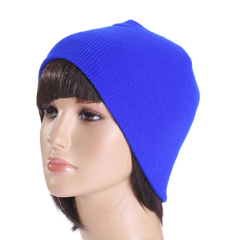 Newly Men's Winter Beanie Knitted Wooly Hat Plus Velvet Cap