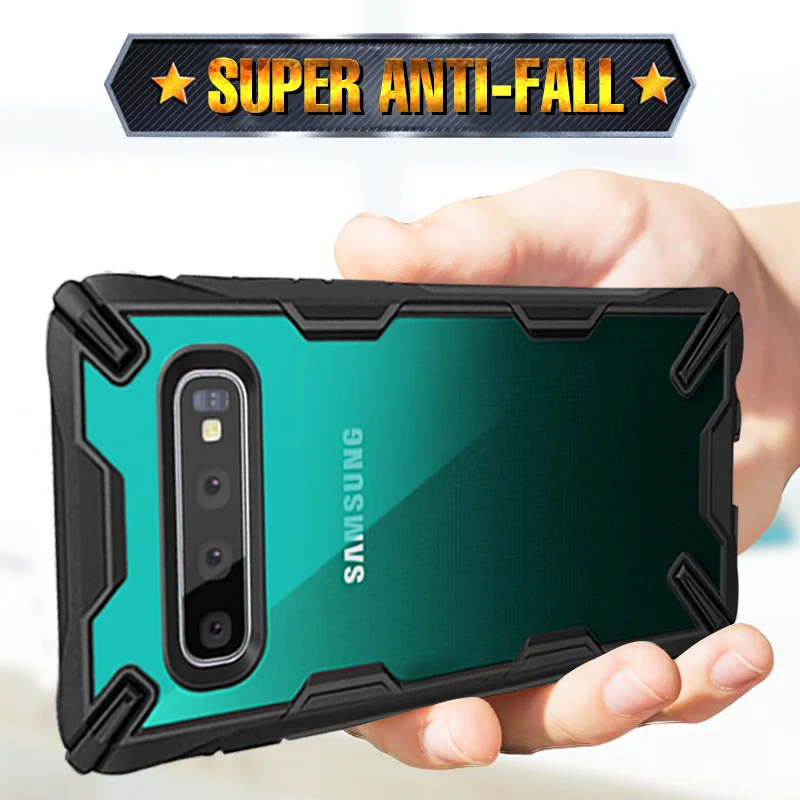 Роскошный бронированный противоударный чехол-бампер для samsung Galaxy S10 S9 Plus TPU Мягкий