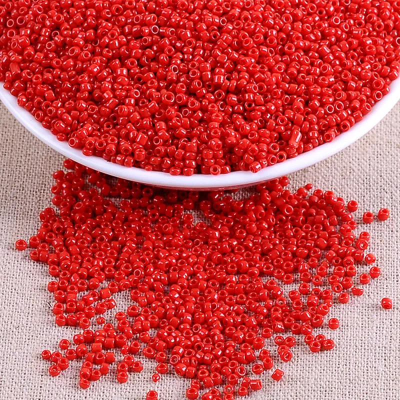 

3000pcs 2mm Small Red Czech Glass Seed Beads for Jewelry Making Diy Accessories Perles Spacer Crystal Miyuli Bead Wholesale S001