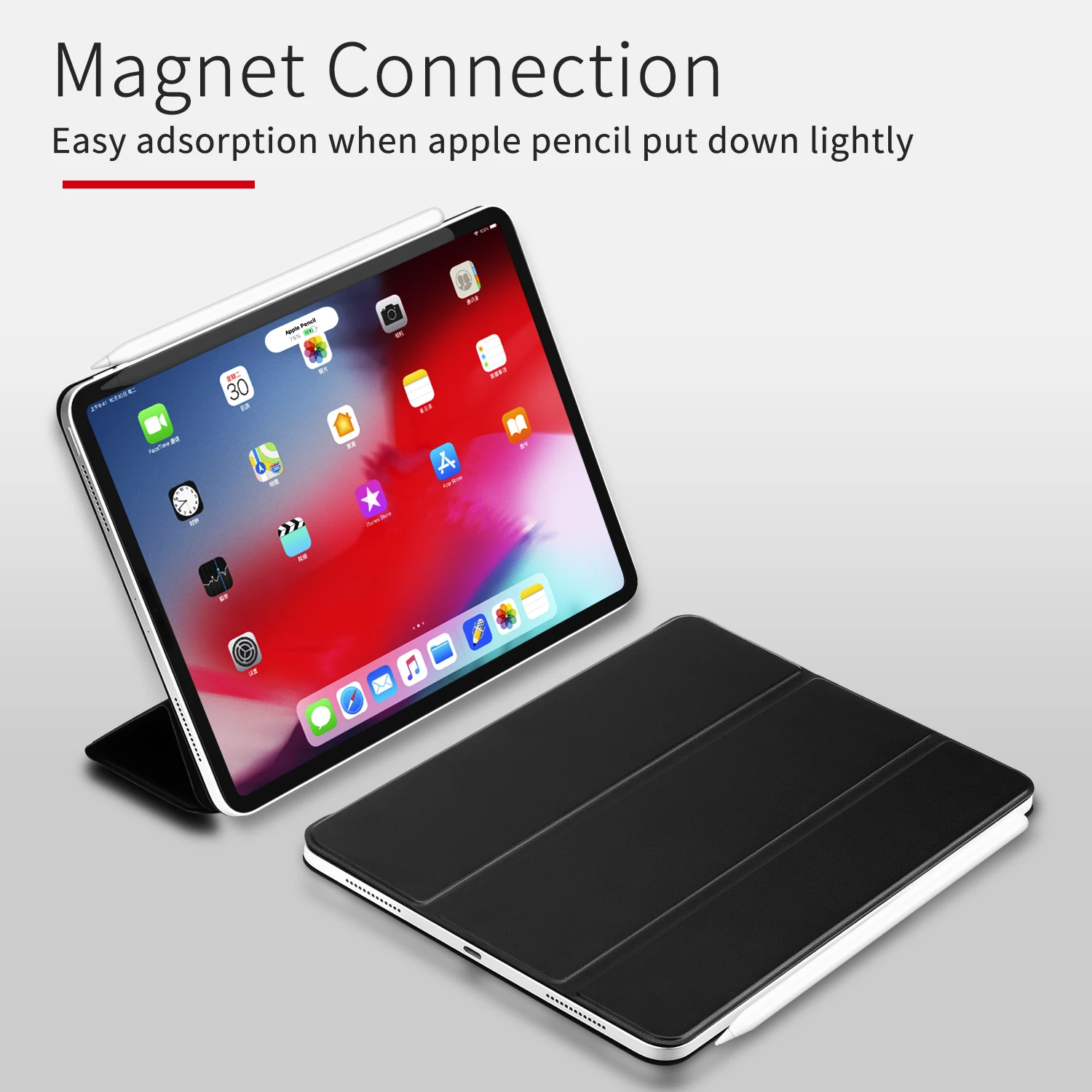 Магнитный адсорбционный Чехол для IPad Pro 12,9 2018 Funda Ultra Slim Smart Case для IPad Pro 11 2018 поддержка карандаш Чаринг крышка