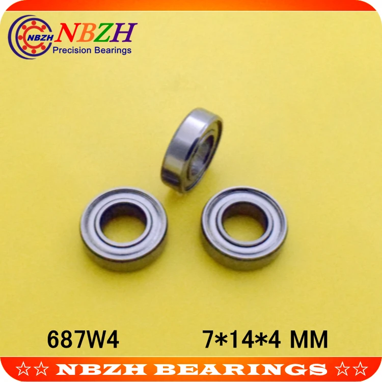 

High Quality S687W4 S687ZZ S687ZZW4 S687/4 ZZ S687 7*14*4 stanless steel miniature deep groove ball bearing