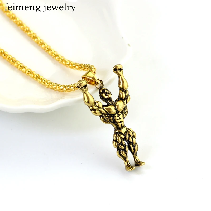 Wholesale Color Gold Stainless Steel Titanium Sports Gym Fitness Muscle