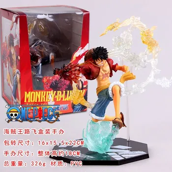 

Anime One Piece Monkey D Luffy Fighting Film Ver. PVC Figure Toy 18CM