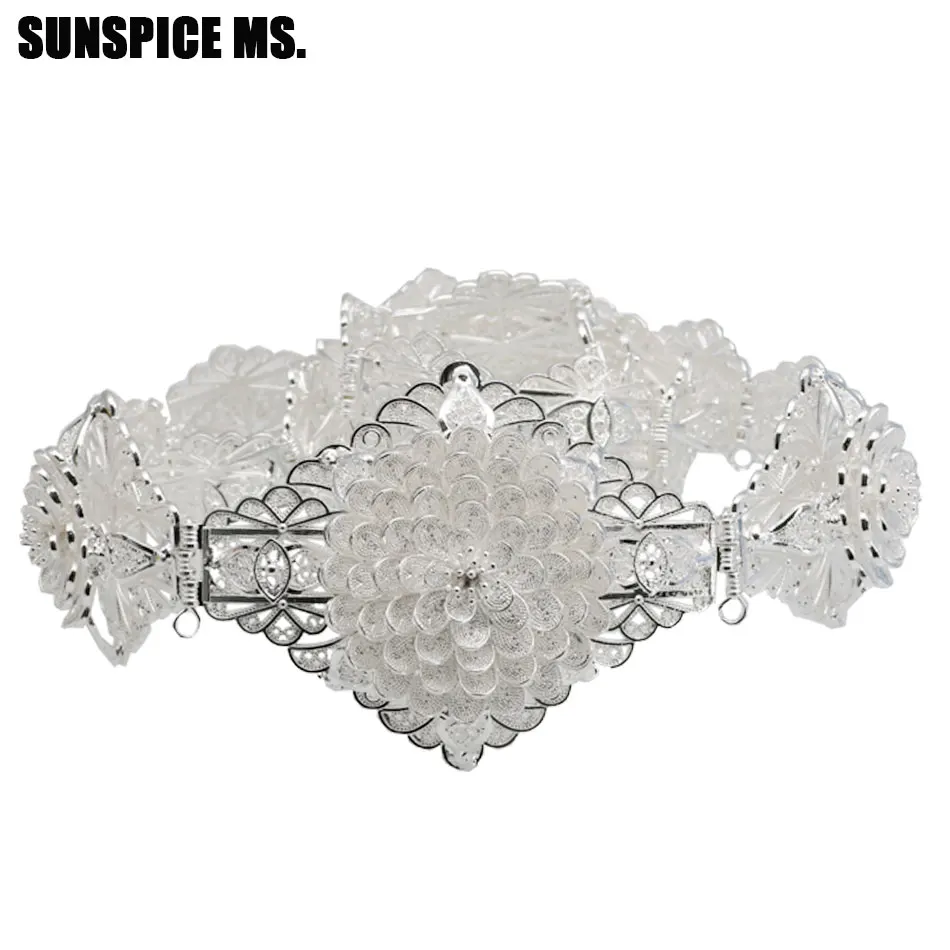 

Exquisite Flower Metal Wasit Chain Belt Women Cummerbund Wedding Waistband Gold Color Girdle Sash Body Jewelry Belly Chains 2018