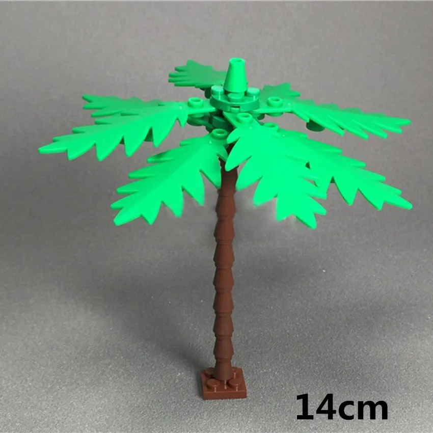 Single Big LegoINGlys City Coconut Palm Tree Garden Plant Jungle Building Blocks Set DIY MOC Accessories Parts Brick Kit Toys (1)