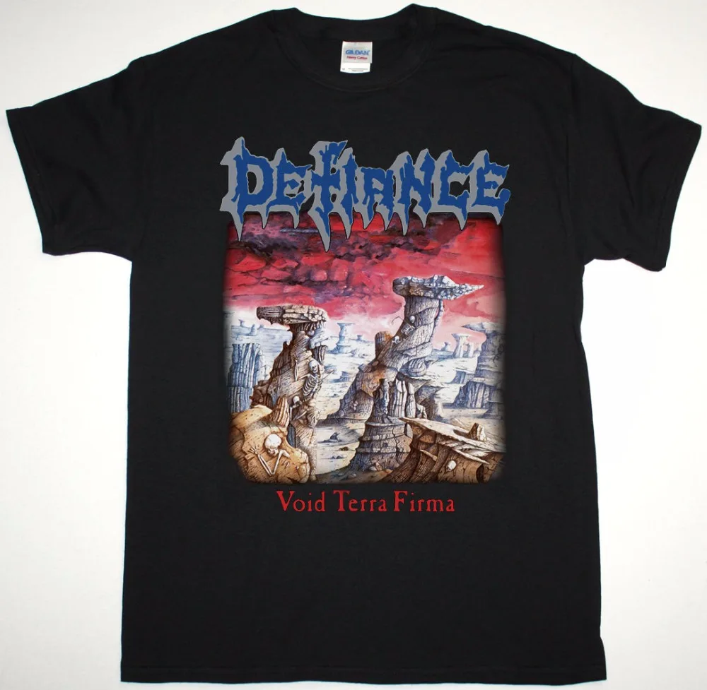 Новая Черная футболка DEFIANCE VOID TERRA FIRMA THRASH XENTRIX FORBIDDEN ARTILLERY