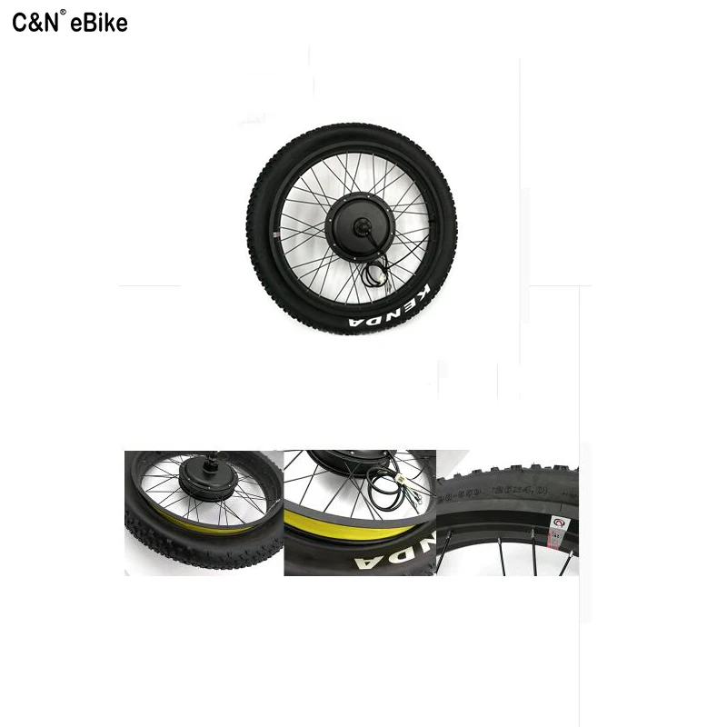 Best Rear Drive Ebike 48V 1500W Electric Bicycle Fat snow Bike Conversion Kit 20