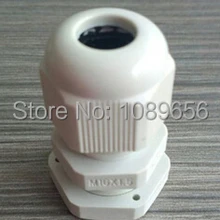 PG16 кабельные вводы нейлон Пластик Водонепроницаемый кабеля фиксированный Водонепроницаемая прокладка пластиковый кабельный ввод 100 шт