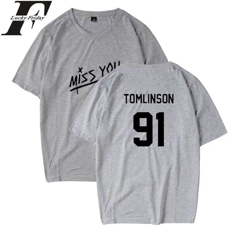 LUCKYFRIDAYF Louis Tomlinson One Direction Short Sleeve T-shirt Men/Women Summer Cotton Tshirt Men Casual Clothes Plus Size 4XL