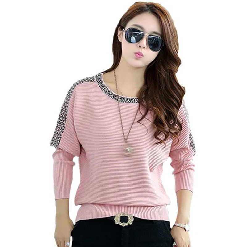 Sweaters Women Jumper 2017 New Spring Autumn Oversized Sweater Long Sleeve Womens Knitwear Loose Sweaters Female Pullover QH0804