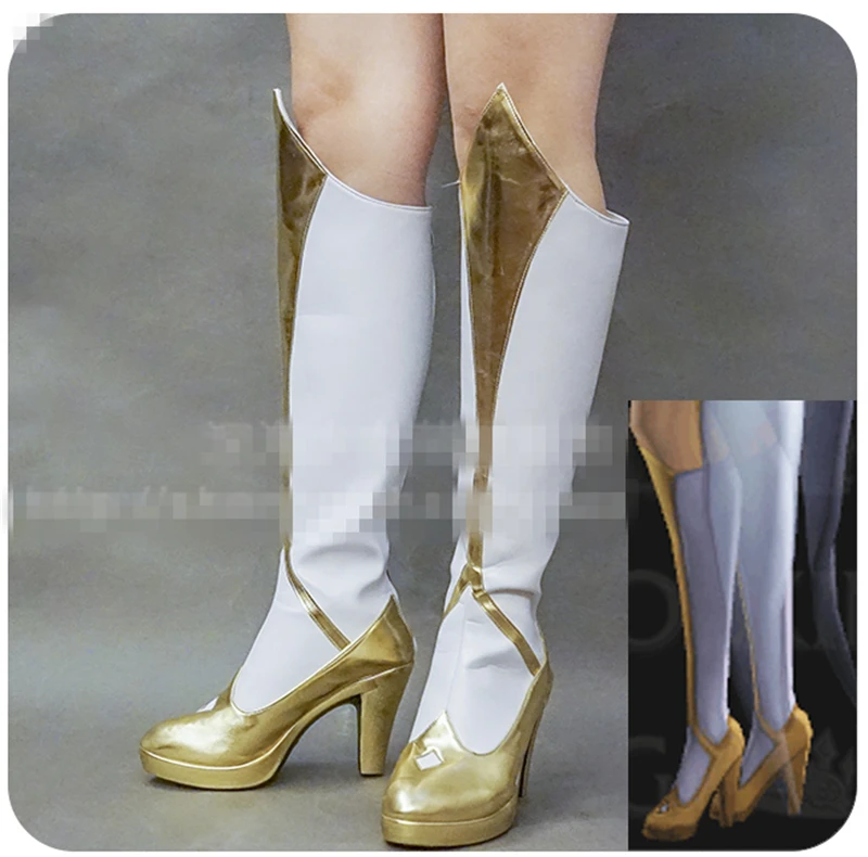 

Custom Made Hot Game LOL the Lady of Luminosity Luxanna Light Cosplay Shoes Women and Girl Shoes