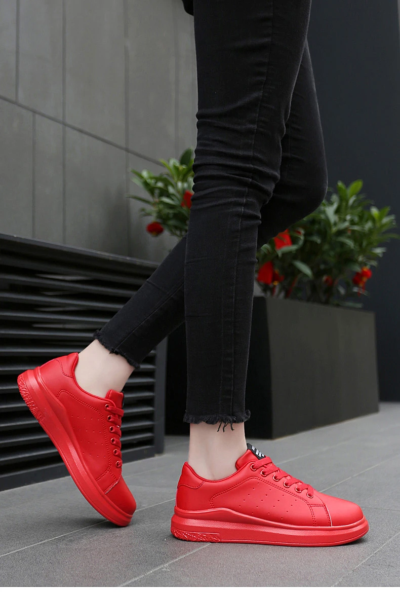 ERNESTNM/; женская Вулканизированная обувь; кроссовки; пара; обувь на шнуровке; красная Баскетбольная обувь; дышащая обувь для прогулок; прошитая кожа; повседневная обувь на плоской подошве
