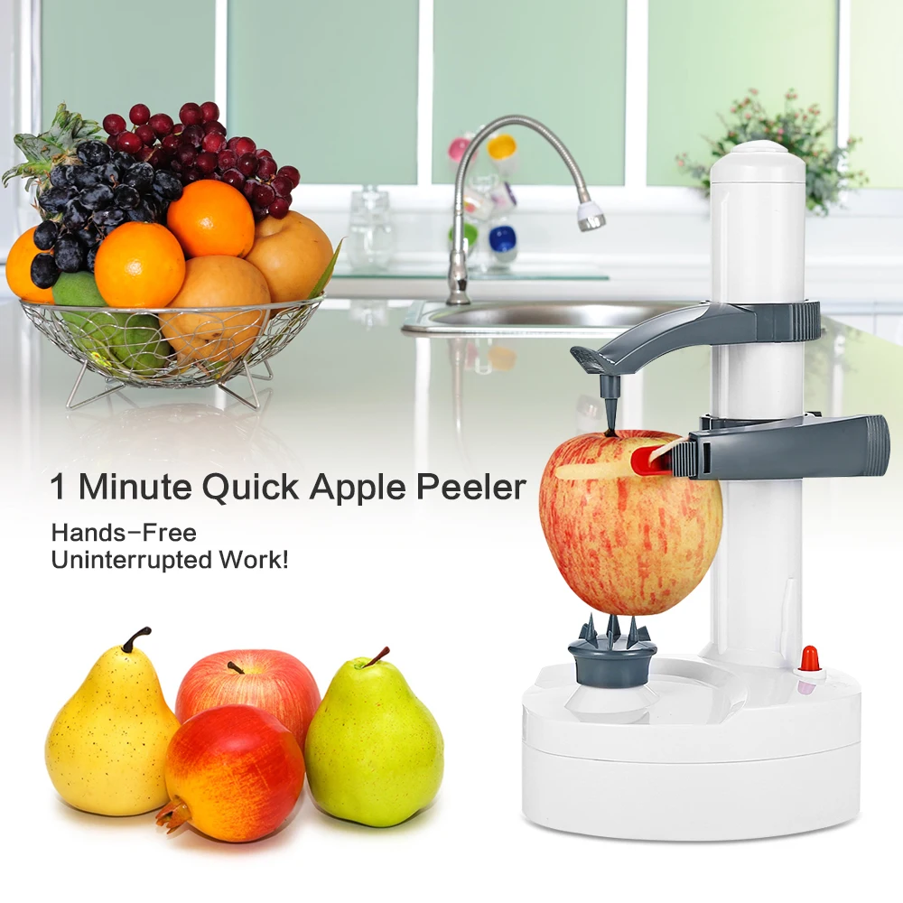 

Multifunction Stainless Steel Electric Apple Peeler Automatic Fruit Vegetables Peeler Two Spare Blades Potato Peeling Machine Z3