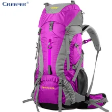 Creeper Outdoor Sport Bag Camping Hiking Backpacks Waterproof Daypacks Trekking Bag Rucksack Military Green 65 L