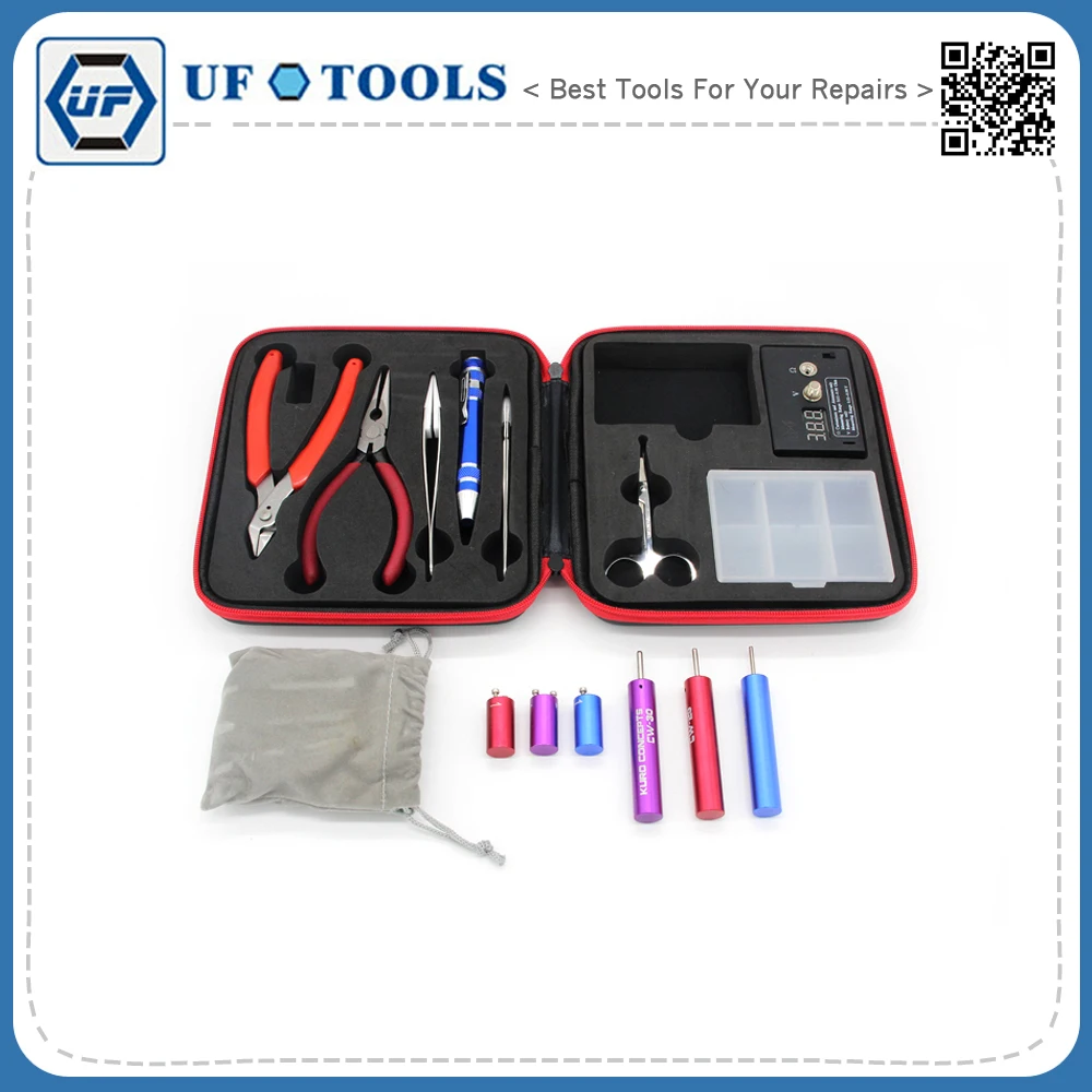 DIY 3 in 1 Coil Jig Vape Tool Kit Carry Case Master Tool Kit Set for