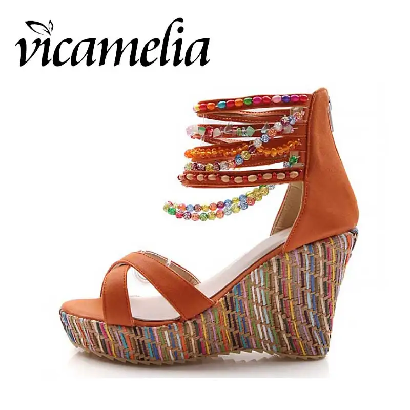 bohemian sandals heels