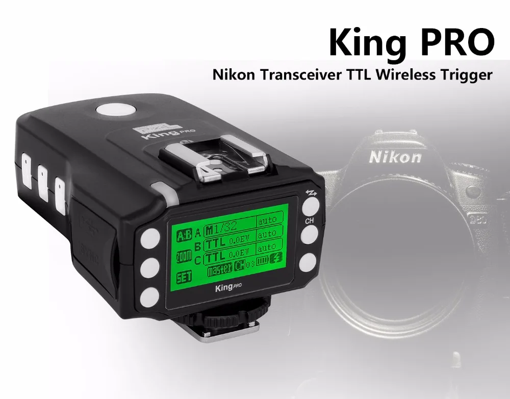 Pixel X800N Pro Flash speed lite + King Pro приемопередатчик Беспроводной ttl Flash триггер для Nikon Высокоскоростная синхронизация 2,4G горячий башмак Flash